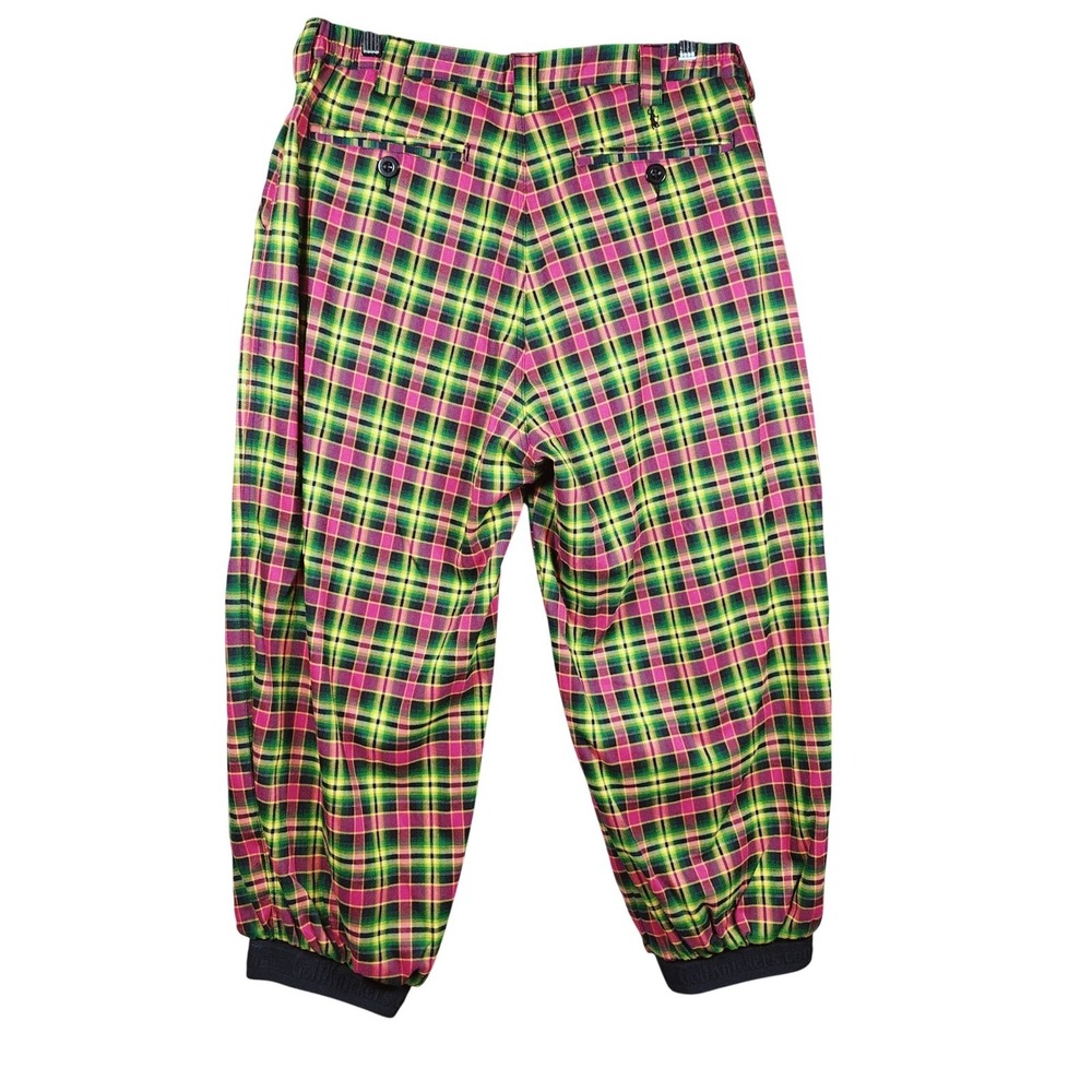 Men's Pink & Green Plaid Golf Knickers